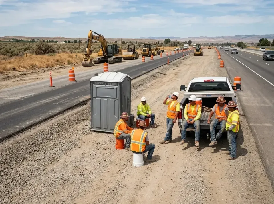 highway-road-construction-crew-007 — frequently asked questions, Porta Potty and Restroom Rentals in West Hollywood, CA